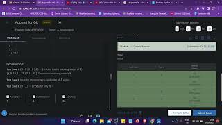 Append for OR | Starters 73 | Easy solution | With Code | Explained |