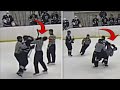 Junior hockey player sucker punches referee. He received a lifetime ban.