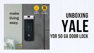 Unboxing Yale Digital Door Lock - YDR 50 GA.