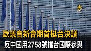 歐議會新會期首挺台決議 反中國用2758號擋台國際參與－民視新聞