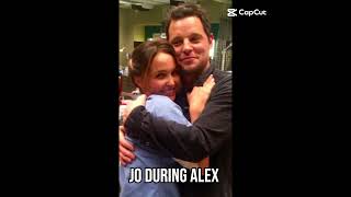 Jo Wilson before and after Alex Karev #greysanatomy #jowilson #alexkarev #fyp #viral