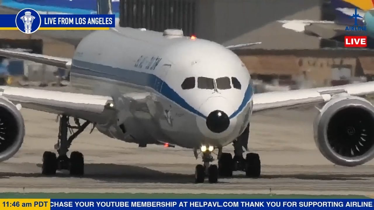 Live Los Angeles Lax Airport Plane Spotting Youtube