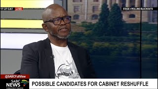 Possible candidates for cabinet reshuffle