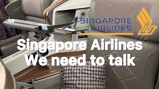 Singapore Airlines JFK to Frankfurt Business Class B777-300 ER