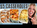 $5 CASSEROLES - Quick and Easy Cheap Meals! Perfect for Christmas!