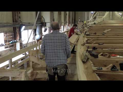 Dragon Harald Fairhair. The construction of a Viking Dragon Ship Dragon Harald Fairhair. The construction of a Viking Dragon Ship