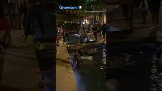 Encierro Nocturne à Graveson🇫🇷 - le garde corps du pont casse ￼le 31/08/2023 ￼