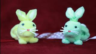 How to make cute rabbit with a towel | DIY Easter Bunny with handkerchief | DIY Easter Decorations