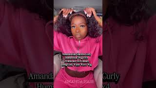 #amandahairs 🔥30'' glueless curly wig! Volume for the win! #hairreview #shorts #wiginstall #tutorial