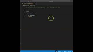 Counting numbers from 1 to 10 in Python using while loops #programming #python #pythonprogramming