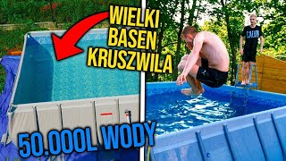 KUPIŁEM OGROMNY BASEN *50.000 LITRÓW WODY* | KRUSZWIL