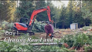 Clearing Raw Land | Off-Grid Home Build in North Idaho V1