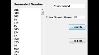 Visual Basic.Net Binary Search Tutorial using ListBox
