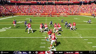 Madden NFL 25 - Baltimore Ravens vs Kansas City Chiefs - Gameplay (PS5 UHD) [4K60FPS]