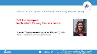 First-Line Therapies: Implications for Long-Term Resistance | Anne-Geneviève Marcelin, PharmD, PhD