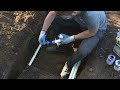 irrigation valve installation from mainline to lateral lines with commentary