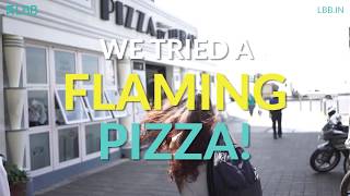 We Tried It: The Flaming Pizza At Pizza By The Bay