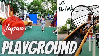 Playground in Japan with Dad and Tito Carlo