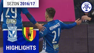 Lech Poznań - Korona Kielce 1:0 | SKRÓT | Ekstraklasa 2016/17 | 19. Kolejka