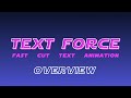 Text Force for After Effects Overview