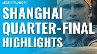 Tsitsipas And Zverev Stun Djokovic And Federer In Epics! | Shanghai 2019 Quarter-Final Highlights