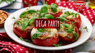 DEGA Pieczone pomidory z paprykarzem i pesto