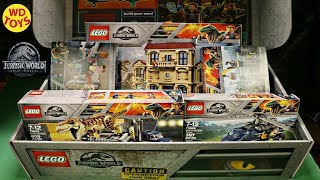 New Lego 14 Jurassic World Fallen Kingdom  Sets Unboxing  Indoraptor Rampage at Lockwood Estate