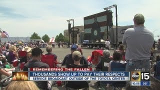 Memorial service for 19 fallen firefighters