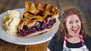 Easy Cherry Pie Recipe from Scratch (with Fresh Cherries Filling)!