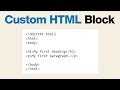 How to Use the WordPress Custom HTML Block