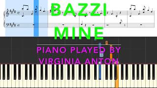 Bazzi Mine Piano Midi Tutorial Instrumental Cover
