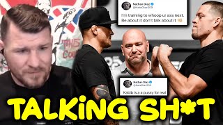 Bisping React to Nate Diaz Call Out Of Dustin Poirier, Khabib And Conor McGregor