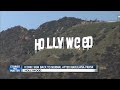 iconic hollywood sign back to normal after changed to