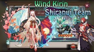 Onmyoji Global - Wind Kirin 13M dmg. Shiranui Team