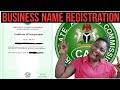 HOW TO REGISTER BUSINESS NAME IN NIGERIA|BUSINESS NAME REGISTRATION WITH CAC(IN DEPTH TUTORIAL)