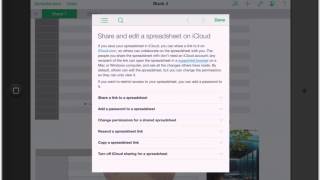 Numbers for iPad: Sharing spreadsheets on iPad