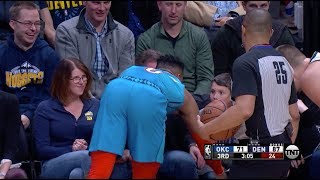 Young Nuggets Fan Taps Russell Westbrook, Gets Stern Talking-To From Star