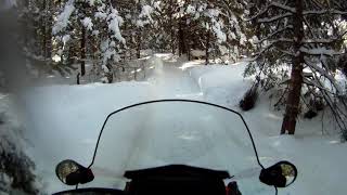 Sentier du Grand au Petit Lac St-François en motoneige commenté