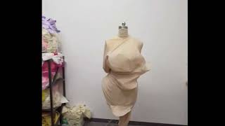 Three dimensional experiment,paper pattern making and draping