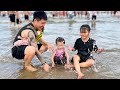 Monkey Kaka's Family Beach Vlog: Sand, Sun, and Smiles!