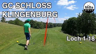 Golfrunde | GC Schloss Klingenburg | Loch 1-18 | Vorbereitung auf den #KCC2023