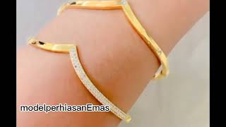 Model perhiasan Emas/ gelang AUREL kunci Emas #gelangemas  #ModelperhiasanEmas