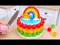 SO CUTE Sunny Rainbow Cake 🌞 1000+ Best of ASMR Miniature Baking