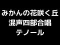 04 「みかんの花咲く丘」信長貴富編 混声合唱版 midi テノール テナー 音取り音源