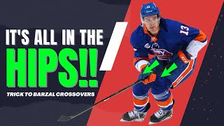👀 Trick to Barzal level crossovers? (Hip positioning when landing)