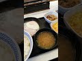 吉野家　ハムエッグ牛小鉢定食