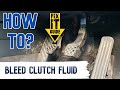 Audi A3 2.0 TDI clutch fluid replacement or bleeding. How to fix a bad clutch pedal. Episode 5