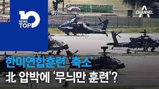 한미연합훈련 ‘축소’…北 압박에 ‘무늬만 훈련’?