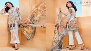 Firdous Lawn Omber Prints Collection 2018