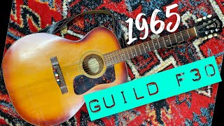 This Vintage 1965 Guild F30 Guitar Arrived With Golf Tees For Bridge Pins. #shorts